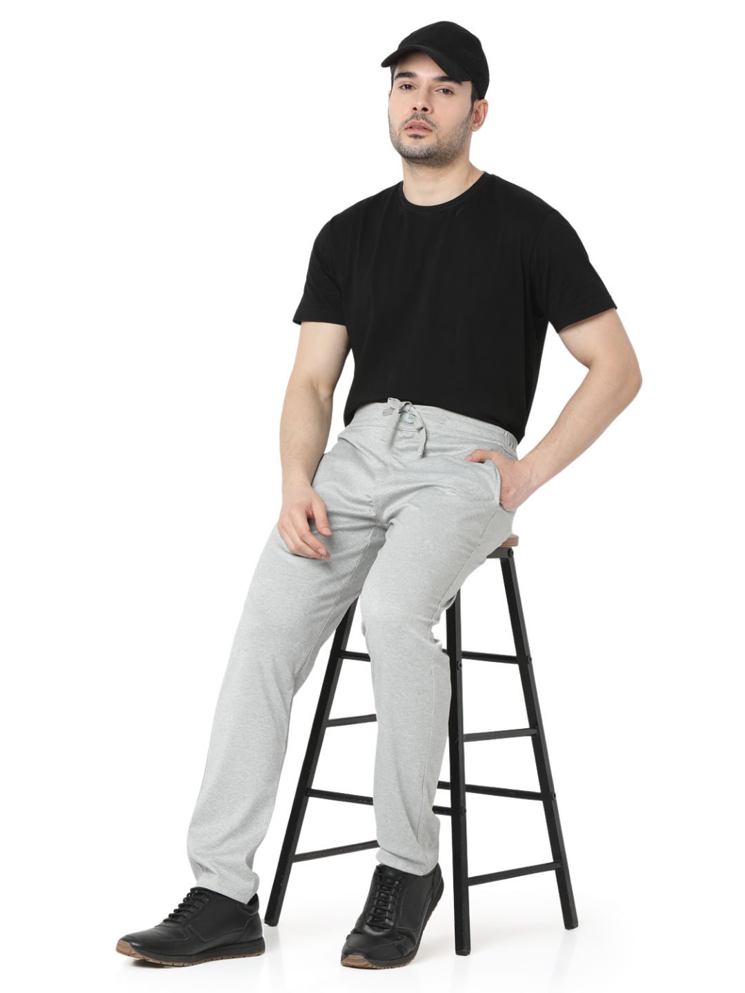 Underjeans By Spykar Men Premium Lt Grey Cargo Pant