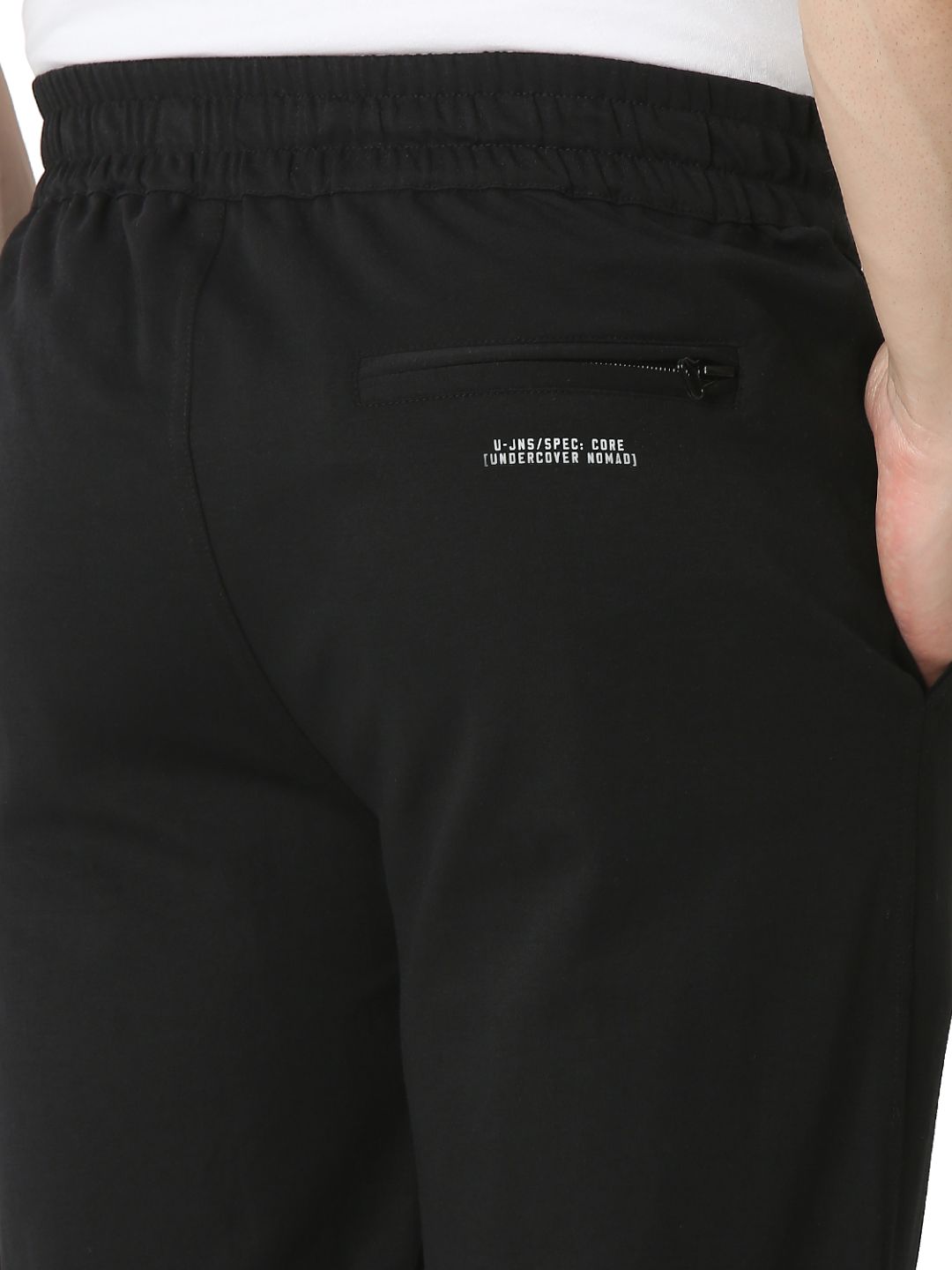 Underjeans By Spykar Men Premium Black Cargo Pant