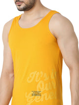 Underjeans Yellow Regular Fit Vest