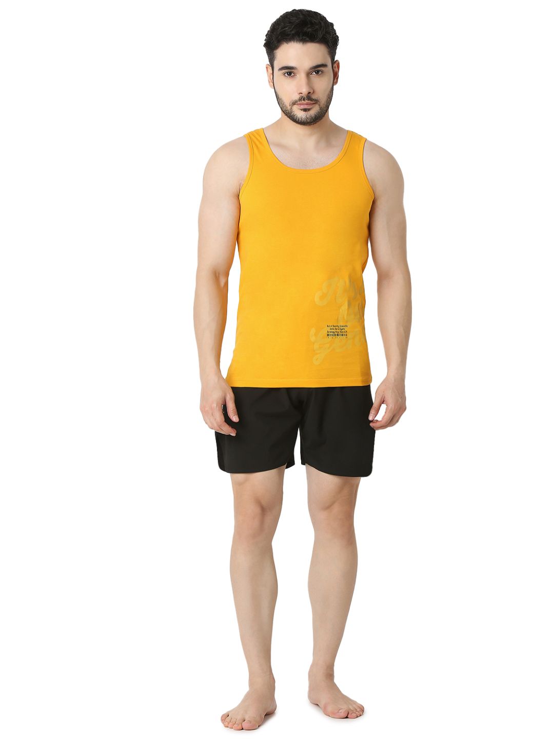 Underjeans Yellow Regular Fit Vest