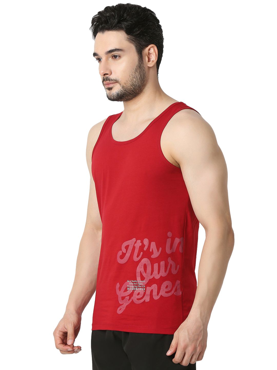 Underjeans Deep Red Regular Fit Vest