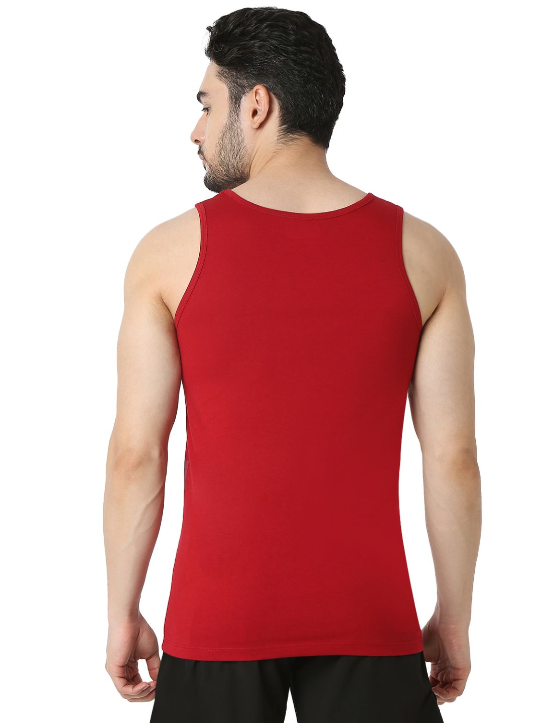 Underjeans Deep Red Regular Fit Vest