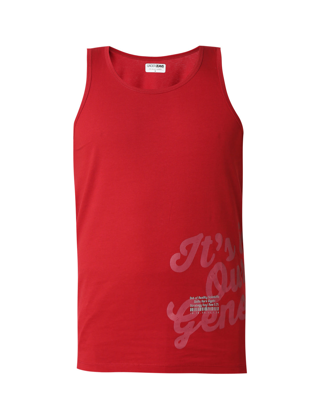 Underjeans Deep Red Regular Fit Vest