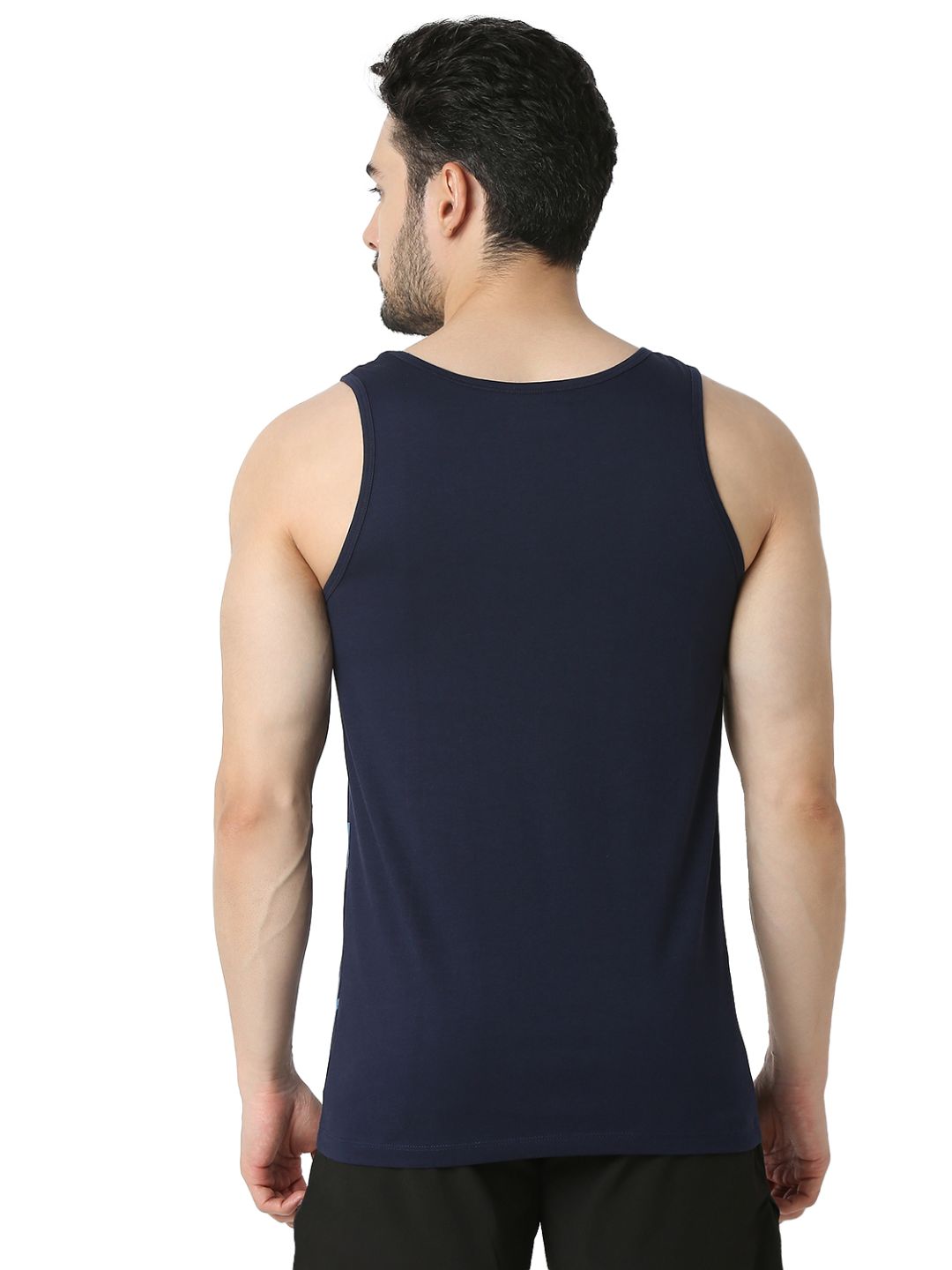 Underjeans By Spykar Men Premium Navy Vest