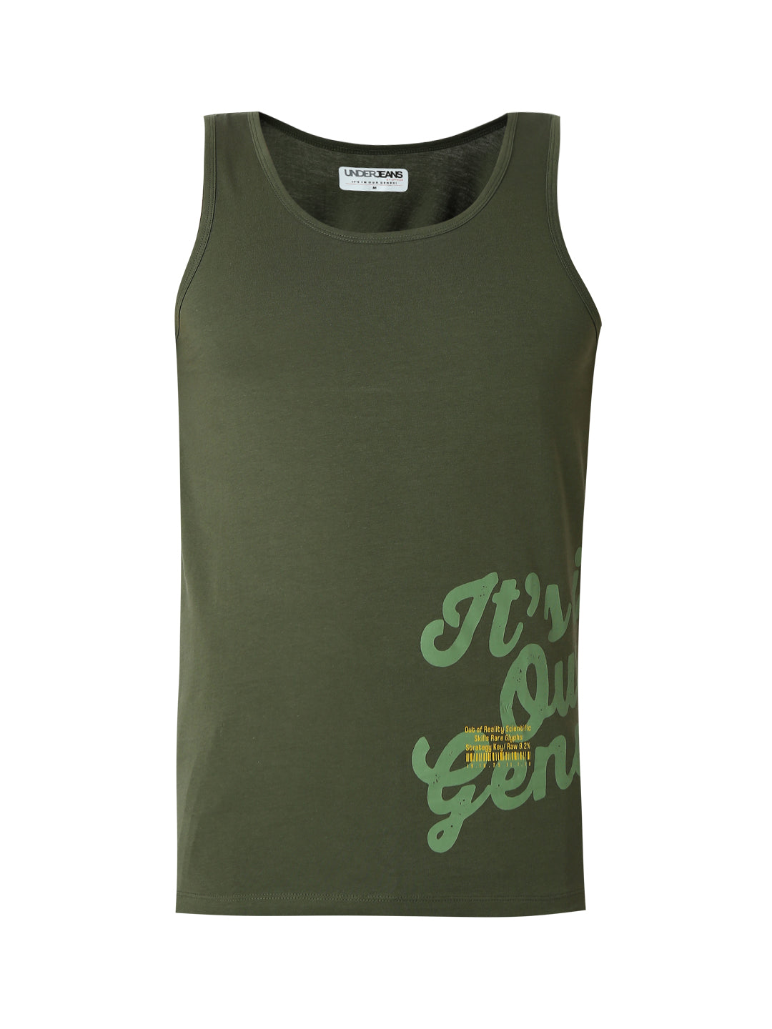 Underjeans By Spykar Men Premium Olive Vest