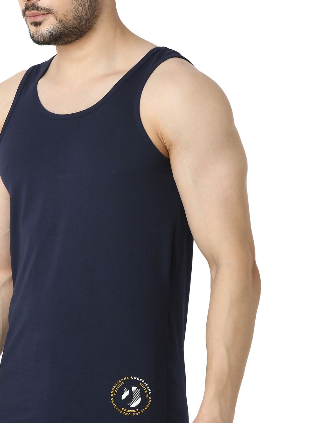 Underjeans By Spykar Men Premium Navy Vest