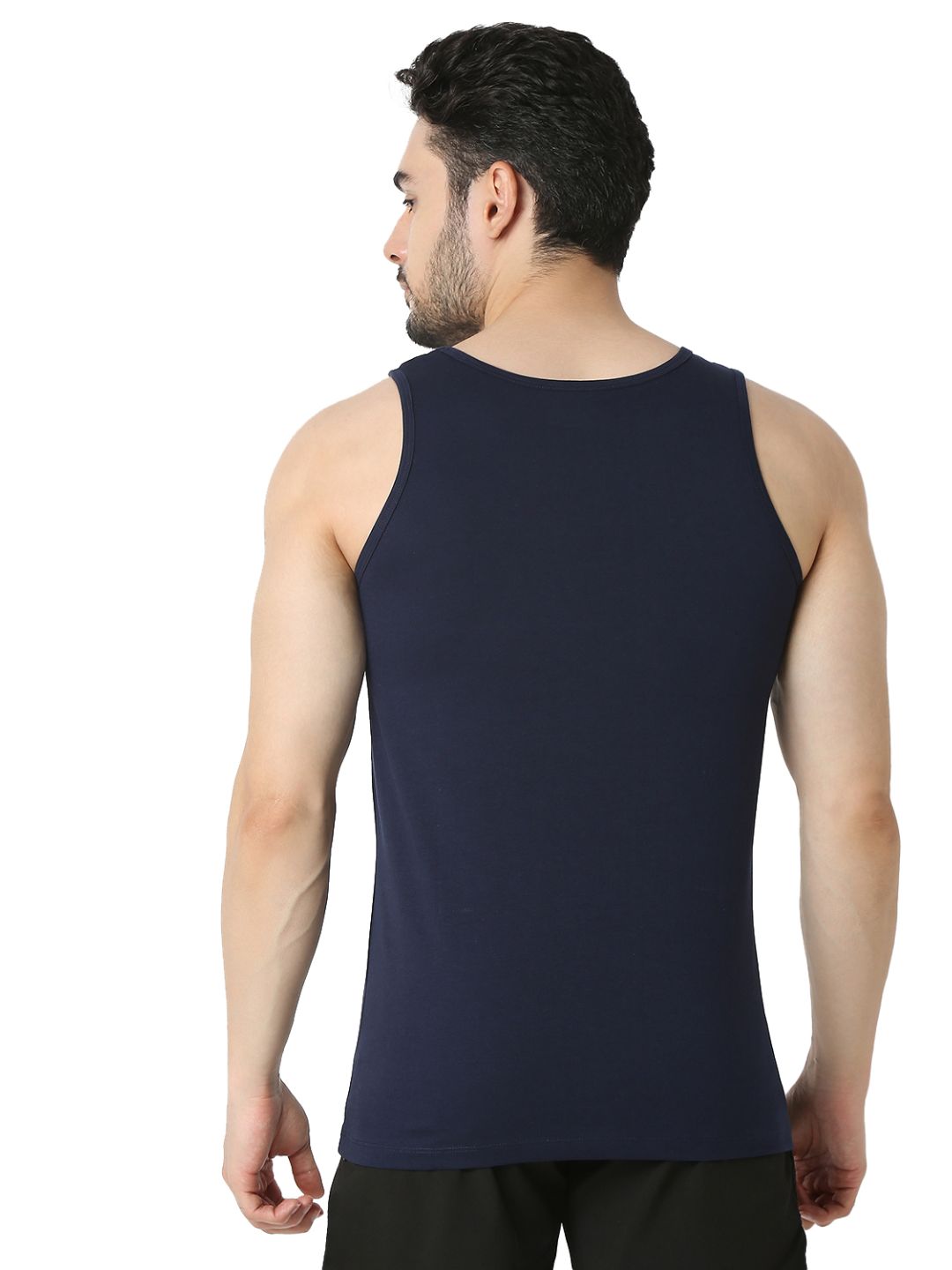 Underjeans By Spykar Men Premium Navy Vest