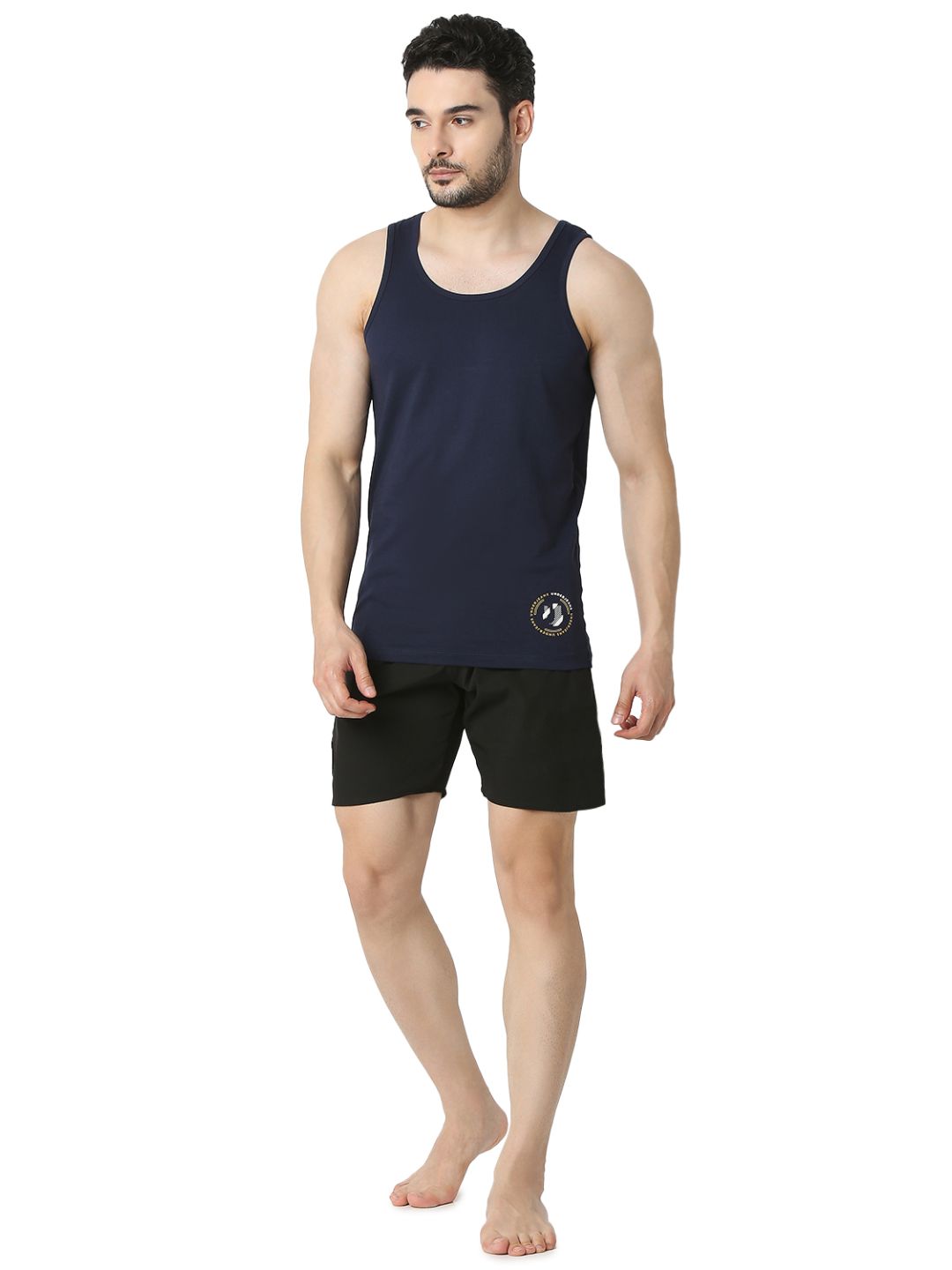 Underjeans By Spykar Men Premium Navy Vest