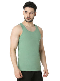 Underjeans Green Regular Fit Vest