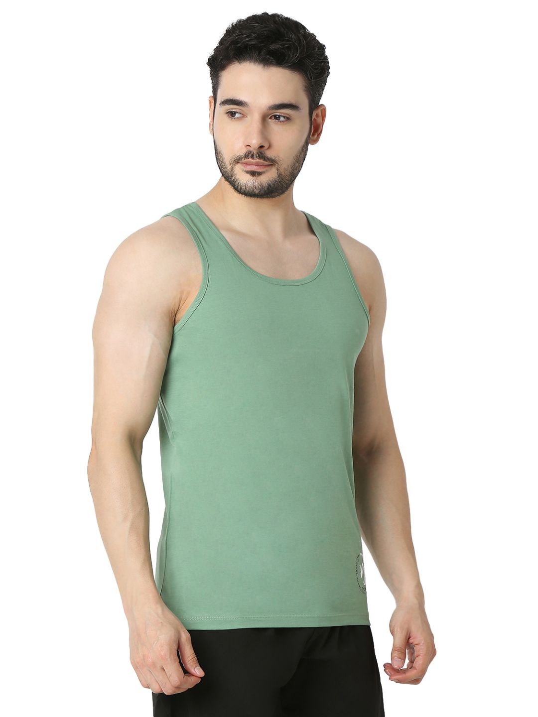 Underjeans Green Regular Fit Vest