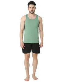 Underjeans Green Regular Fit Vest
