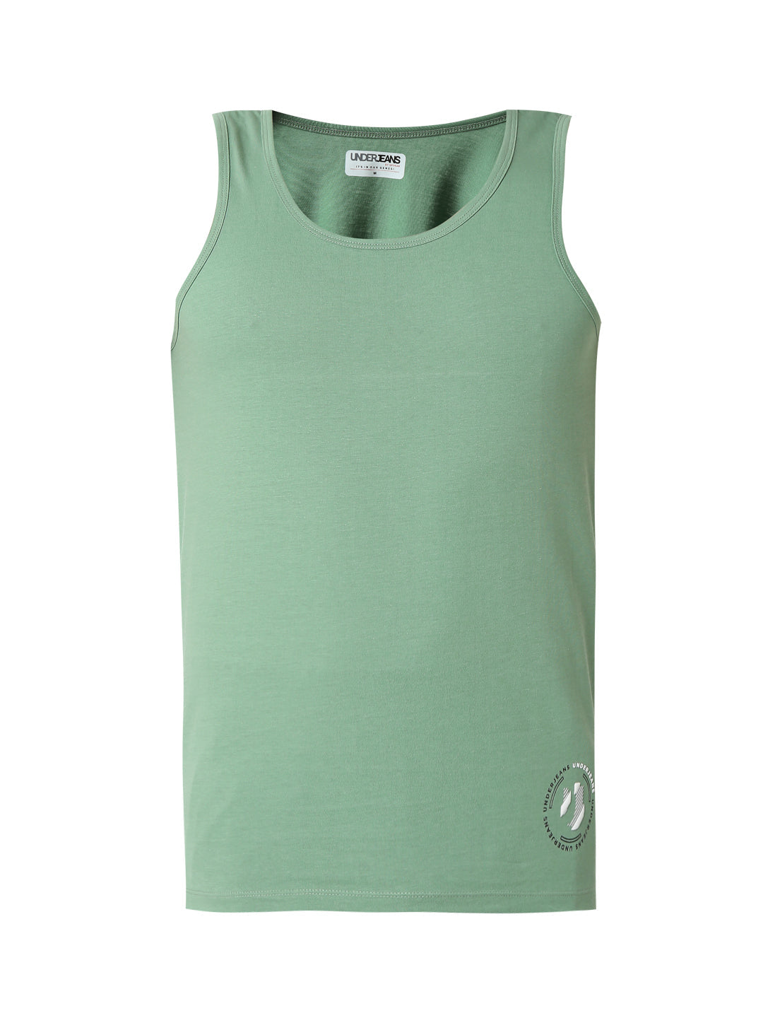 Underjeans Green Regular Fit Vest
