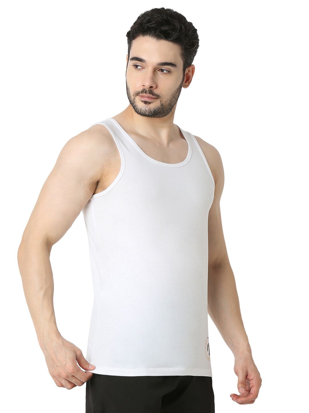 Underjeans By Spykar Men Premium White Vest