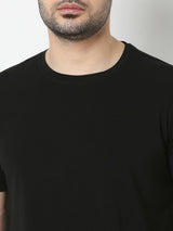 Underjeans T-Shirt Solid Black Regular Fit