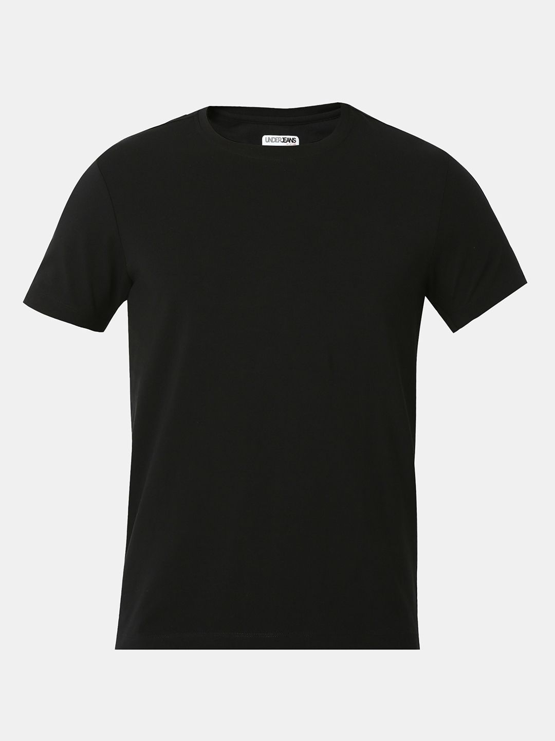 Underjeans T-Shirt Solid Black Regular Fit
