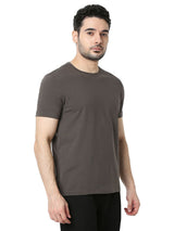 Underjeans T-Shirt Solid Grey Regular Fit