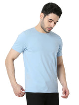 Underjeans T-Shirt Solid Blue Regular Fit