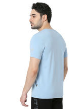 Underjeans T-Shirt Solid Blue Regular Fit