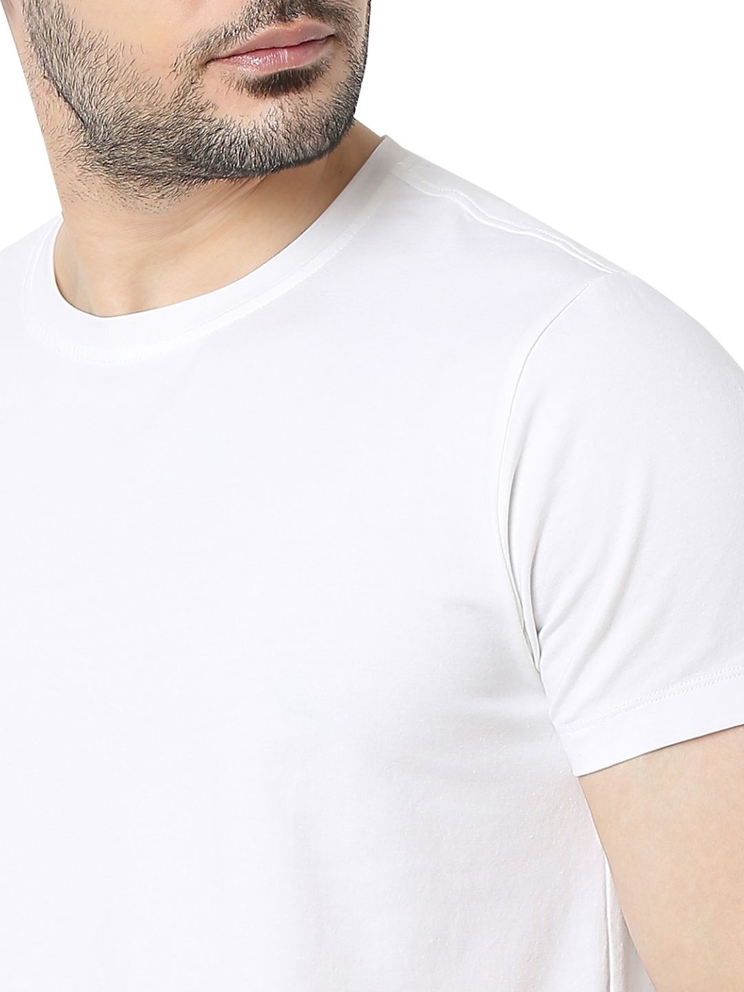 Underjeans T-Shirt Solid White Regular Fit