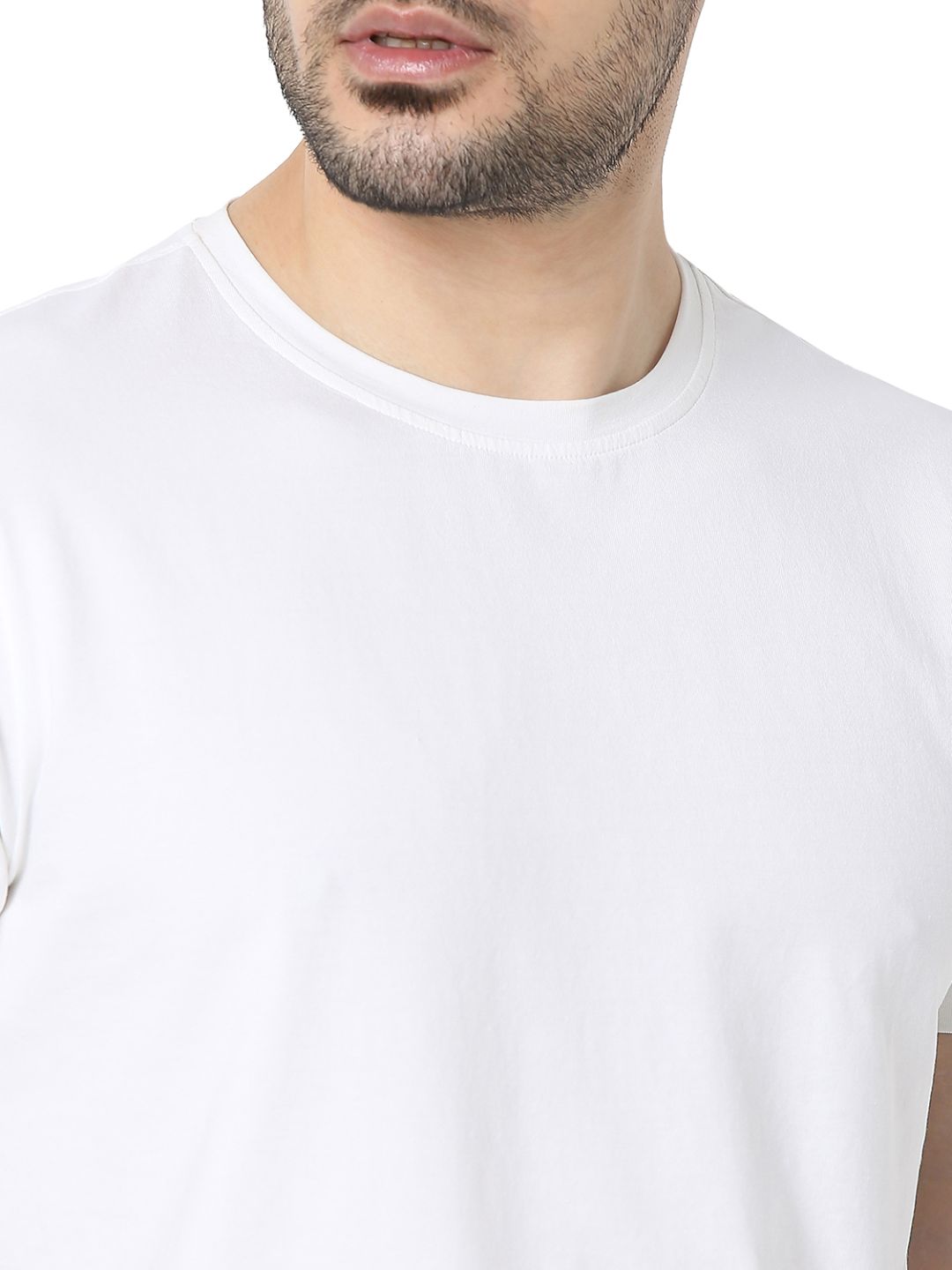 Underjeans T-Shirt Solid White Regular Fit