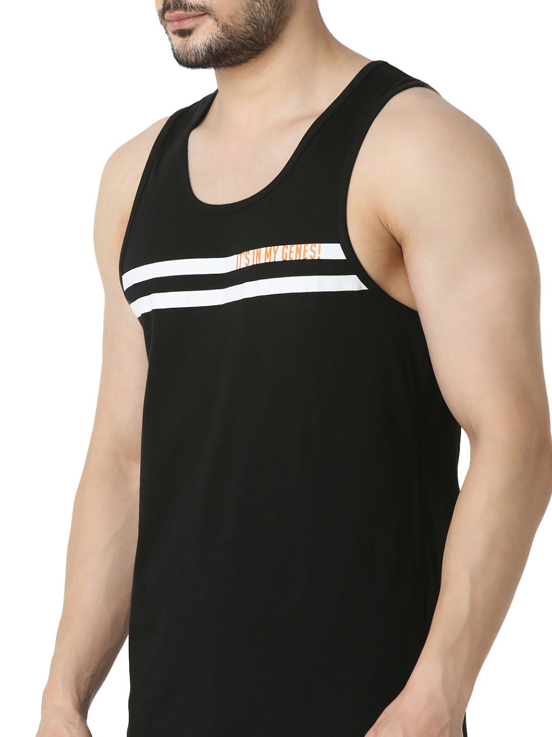 Underjeans By Spykar Men Premium Black Vest