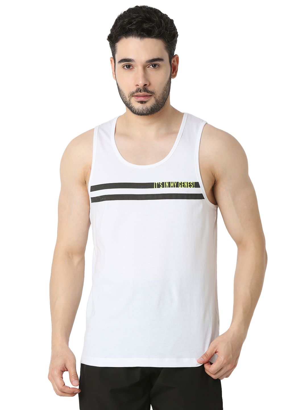 Underjeans By Spykar Men Premium White Vest