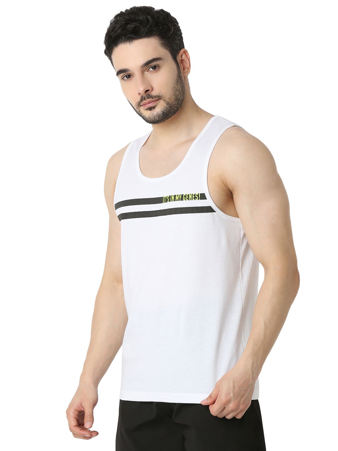 Underjeans Men White Vest