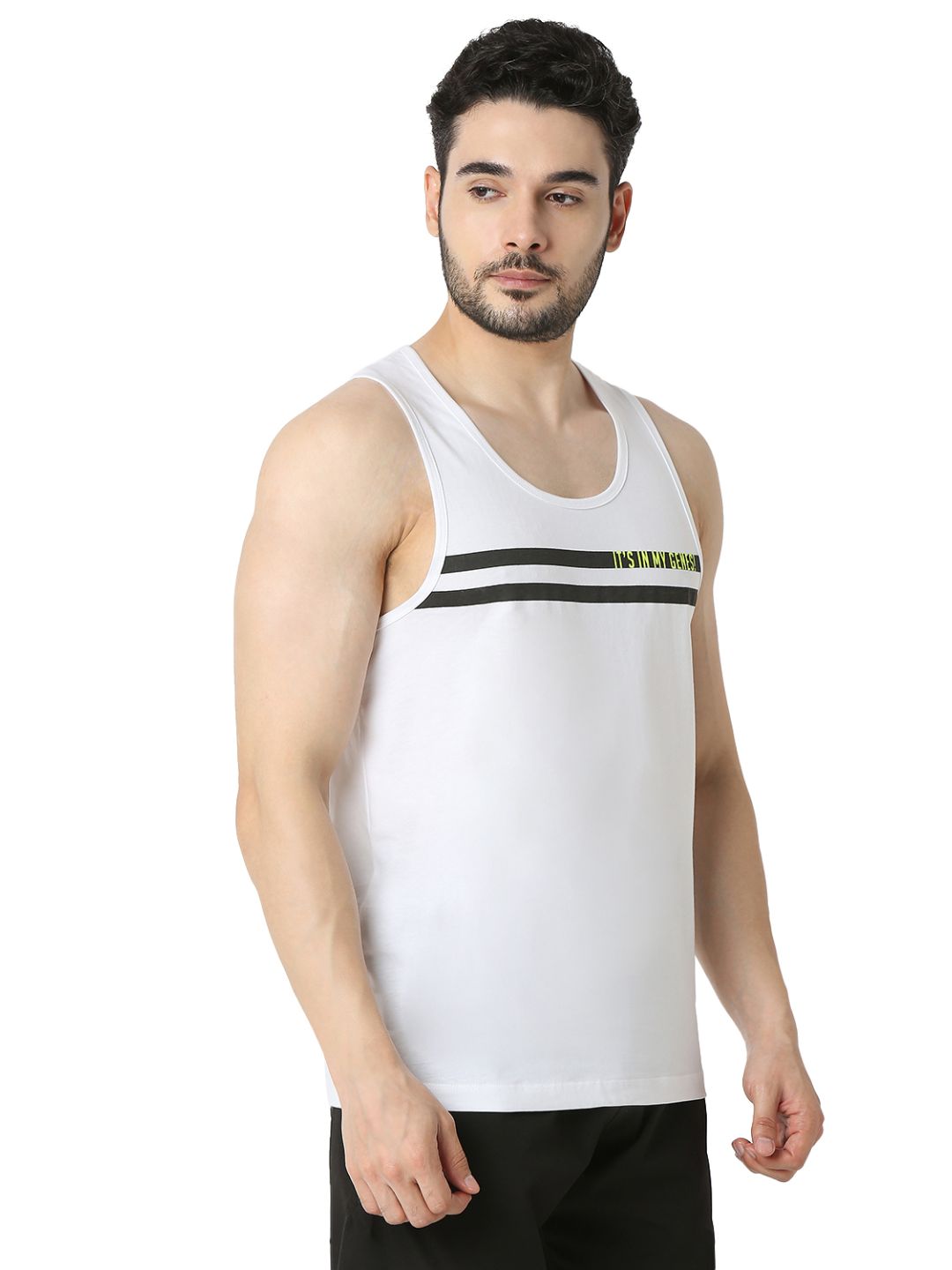 Underjeans By Spykar Men Premium White Vest