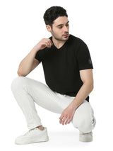 Underjeans T-Shirt Solid Black Regular Fit