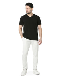 Underjeans T-Shirt Solid Black Regular Fit