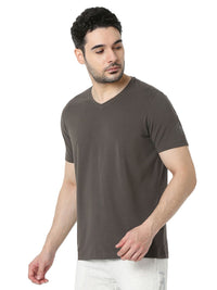 Underjeans T-Shirt Solid Grey Regular Fit