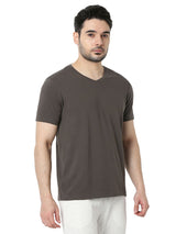Underjeans T-Shirt Solid Grey Regular Fit