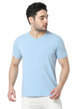 Underjeans T-Shirt Solid Blue Regular Fit
