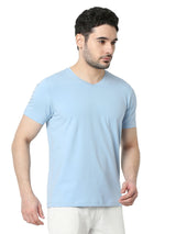 Underjeans T-Shirt Solid Blue Regular Fit