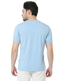 Underjeans T-Shirt Solid Blue Regular Fit