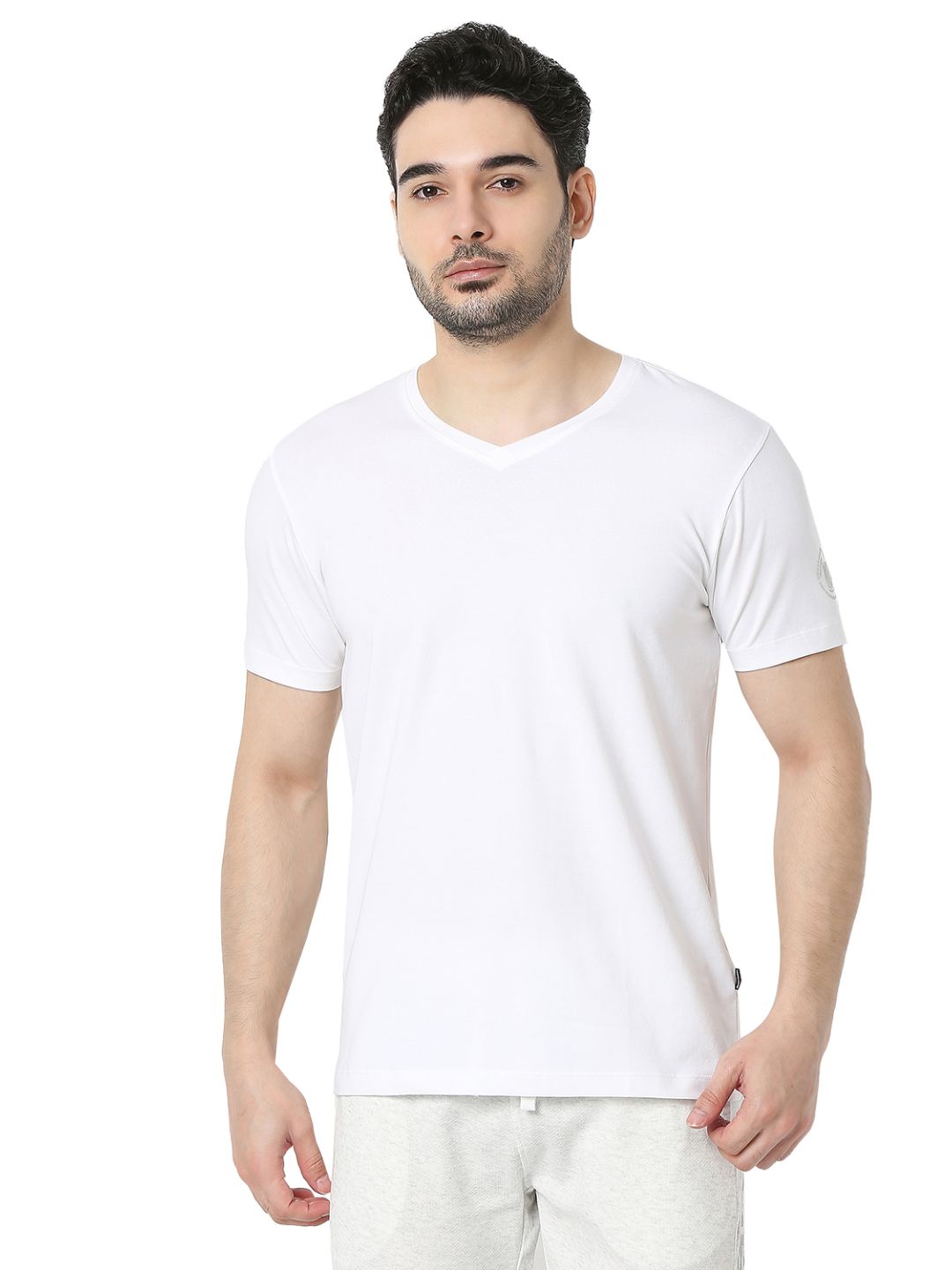 Underjeans T-Shirt Solid White Regular Fit