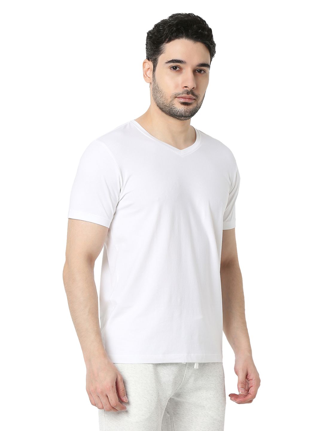 Underjeans T-Shirt Solid White Regular Fit
