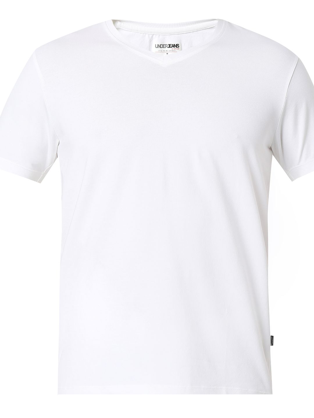 Underjeans T-Shirt Solid White Regular Fit