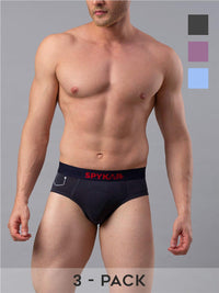 Underjeans Pack Of 3 Cotton Blend Briefs