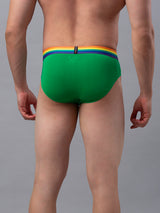 Underjeans Pack Of 2 Multicolor Cotton Blend Brief