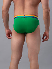Underjeans Pack Of 2 Multicolor Cotton Blend Brief