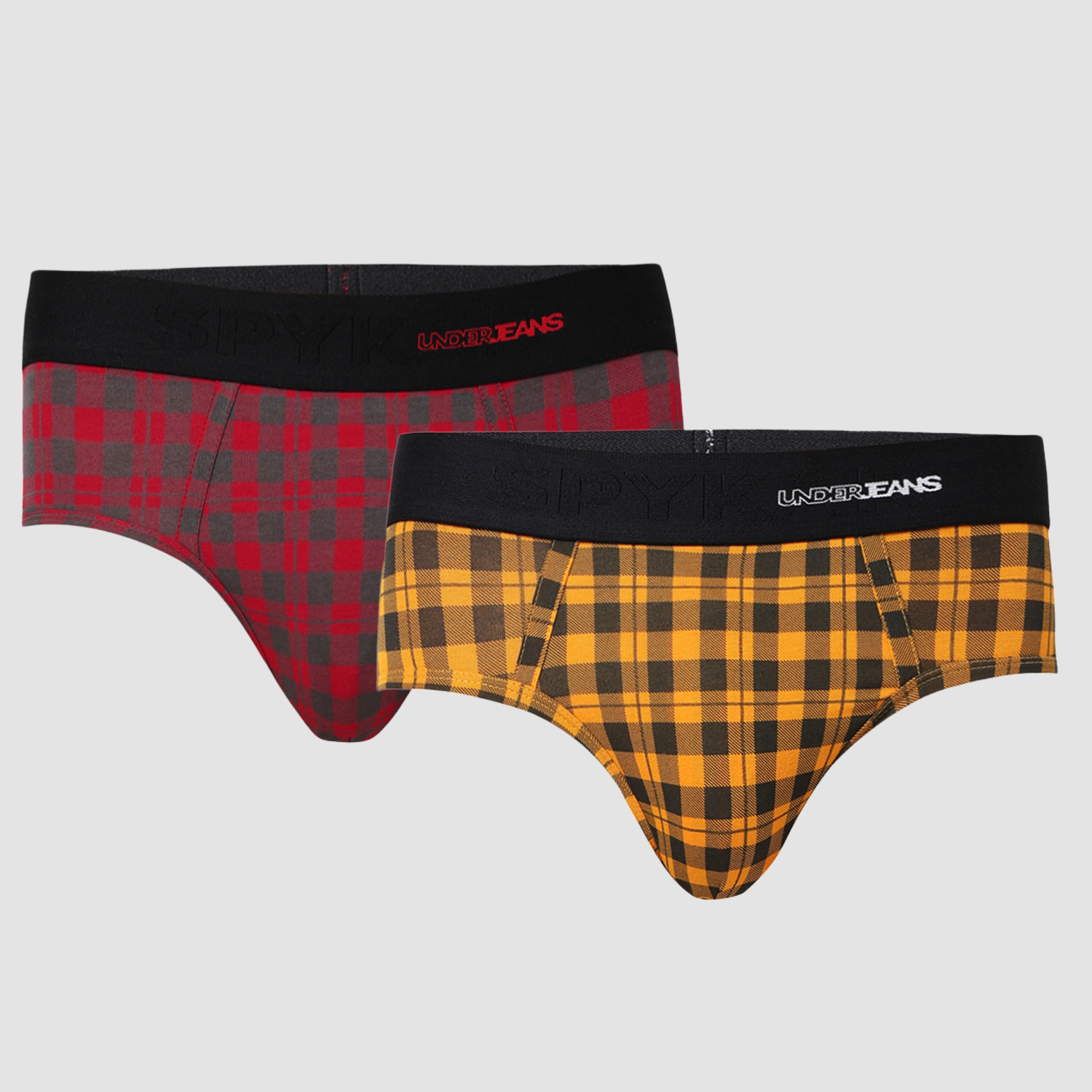 Underjeans Pack of 2  Cotton Blend Mid Rise Mid-Rise Briefs