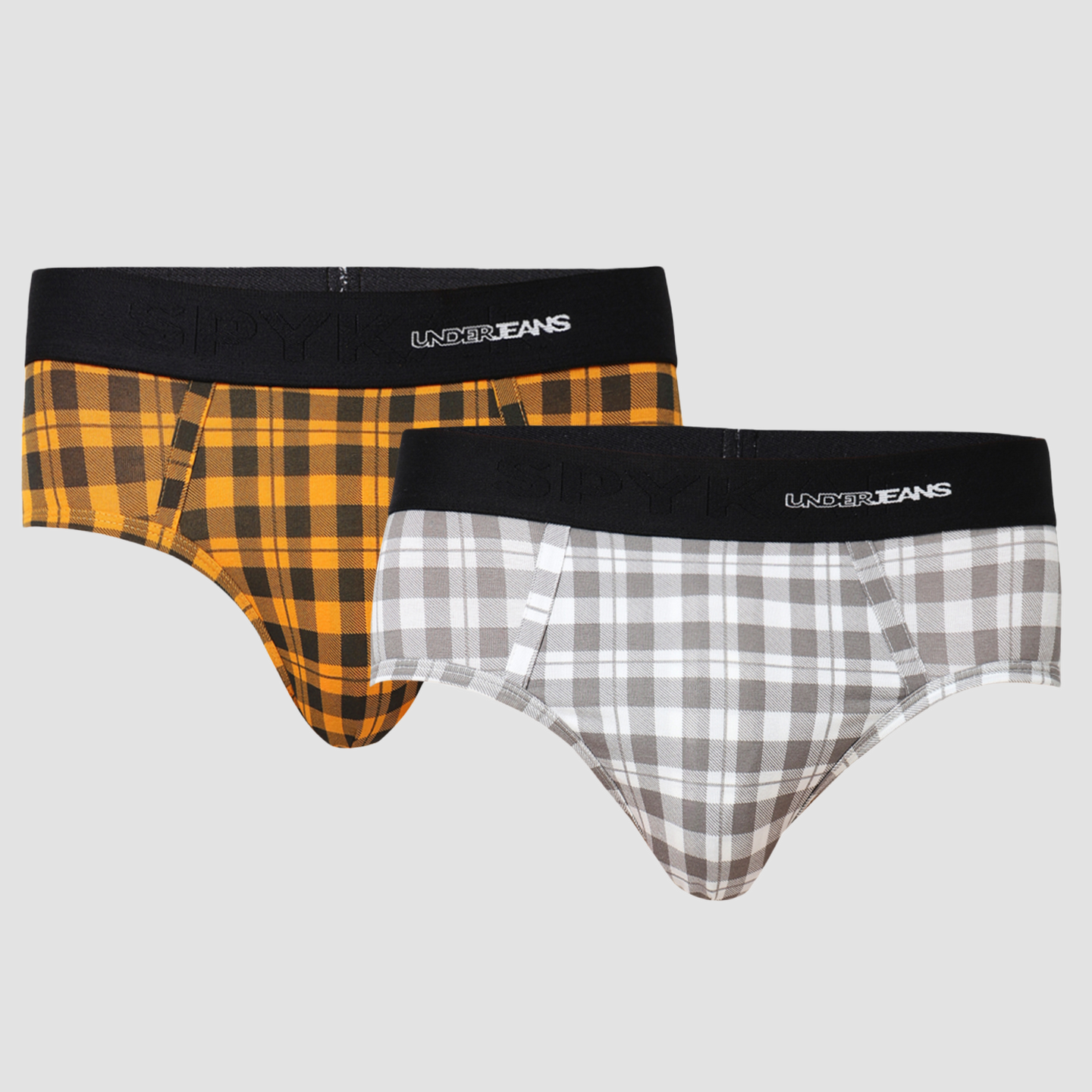 Underjeans Pack Of 2 Cotton Blend Mid Rise Briefs