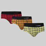 Underjeans Pack Of 3 Cotton Blend Mid-Rise Briefs