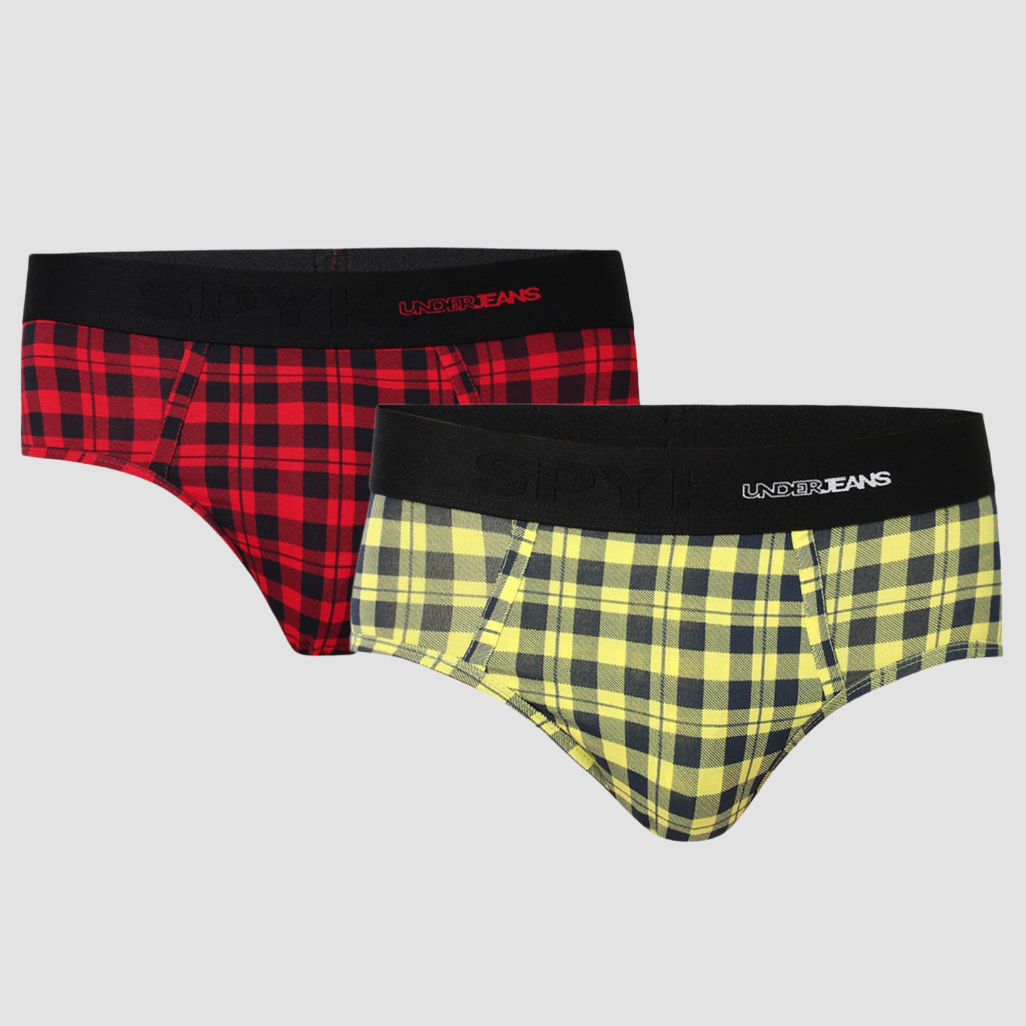 Underjeans Pack Of 2 Cotton Blend Mid Rise Briefs