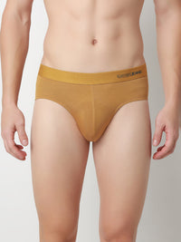 Underjeans Khaki Mid-Rise Solid Ultrasoft Brief