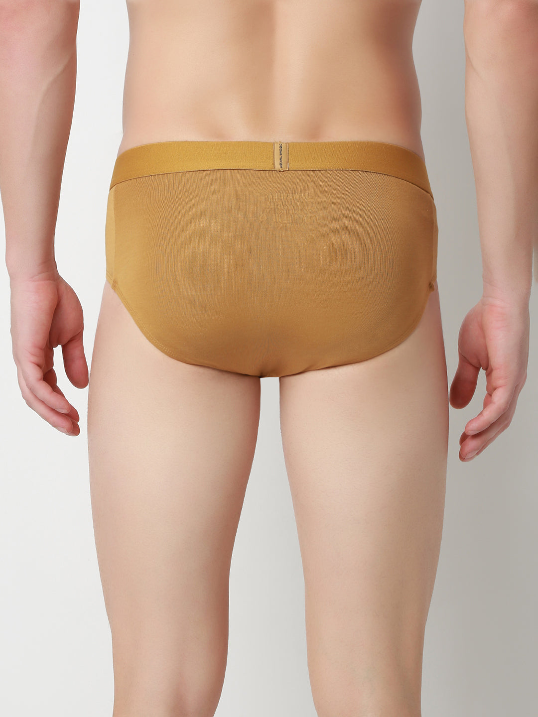 Underjeans Khaki Mid-Rise Solid Ultrasoft Brief