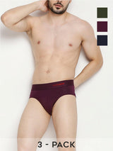 Underjeans Pack Of 3 Cotton Blend Briefs