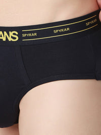 Underjeans Navy Mid-Rise Solid Ultrasoft Brief