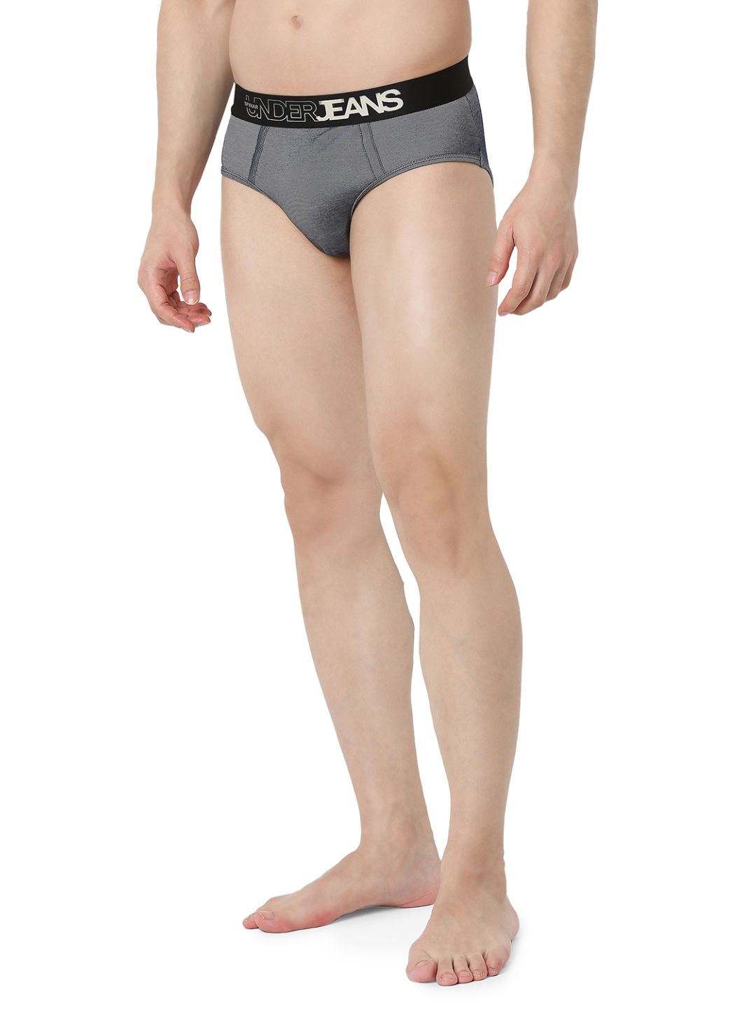 Underjeans Dark Blue Regular Fit Brief